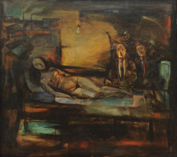 Dedicated to the Thick-skinned. 1989, oil on canvas, 103x94
