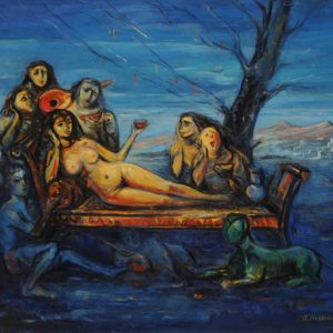 Pagan Armenia (1st version). 1996, oil on canvas, 73x60