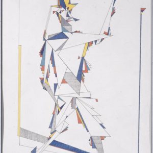 Promenade. 1990, pencil on paper, 34 x 25