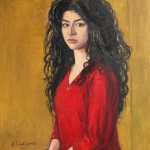 Anahit. portrait. 2015, oil on canvas, 81x65
