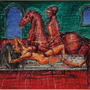 Guardian Knight. 1992, pastel on paper, 18x24