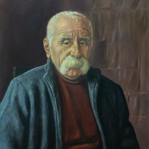 The portrait of Edvard Vardanyan․ 2019, oil on canvas, 70x60