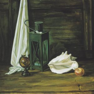 Still Life with a Lamp. 1992, oil on canvas, 70 x 70