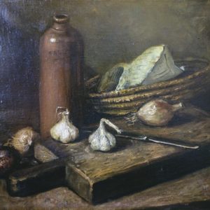Still Life with Bottle. 1976, oil on canvas, 60x40 (Private Collection, Israel)