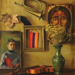 Armenia in 1988. 1988, oil on canvas, 100x80