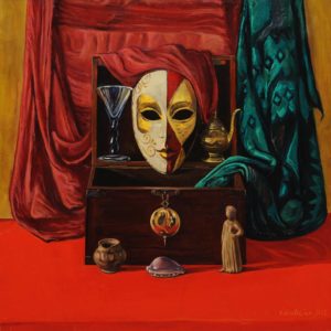 Meditation, from “Venetian Masks” cycle. 2007, oil on canvas, 70x70