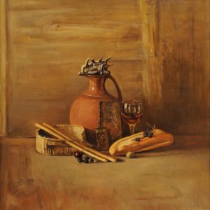 Bread and Wine. 2002, oil on canvas, 76x70