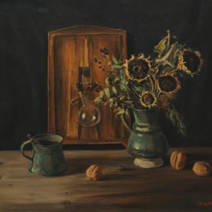 Still Life with Sunflowers. 1993, oil on canvas, 60x70 (V. Markosyan Collection, Yerevan)