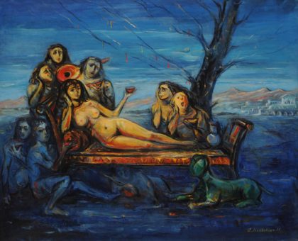 Pagan Armenia (1st version). 1996, oil on canvas, 73x60