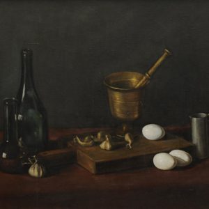 Still Life with Mortar. 1978, oil on canvas, 55x66 (The National Gallery of Armenia)