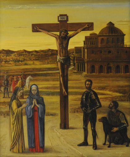Christ on the Cross. 2001, Oil on Canvas, 130x115 cm (Private Collection)