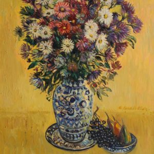 Big Bunch of Flowers. from "My Garden cycle, 2009, Oil on Canvas, 80x74 cm (Private Collection, Yerevan)