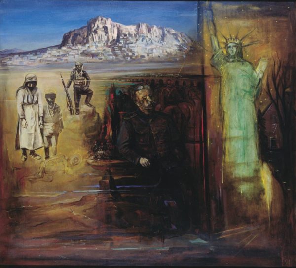Portrait of Zoravar Andranik. 1990, oil on canvas, 110x100 (Ministry of Defense of the Republic of Armenia, Yerevan)