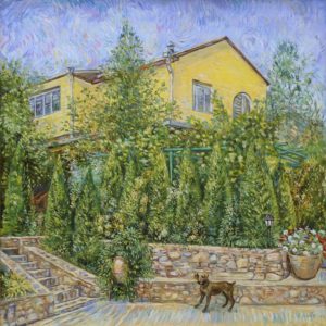 Rocky and the House in Ashtarak. 2011, oil on canvas, 88x80
