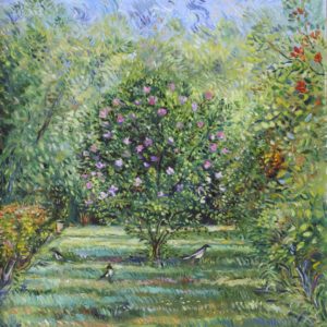 The Magpie in the Garden. 2011, oil on canvas, 70x60