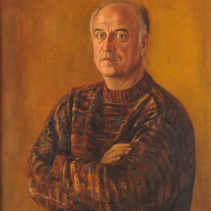 Portrait of Artashes Geghamian. 2000, oil on canvas, 80x60 (A. Geghamian Collection)