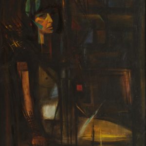 Portrait of Irina. 1990, oil on canvas, 80x60