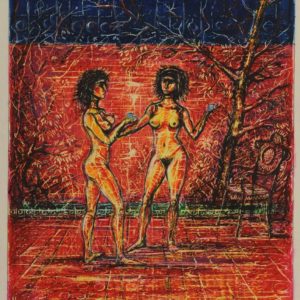 The Two in the Garden. 1992, pastel on paper, 26x21