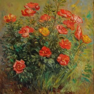 Roses. 2010, oil on canvas, 70x60