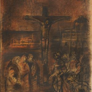 Crucifixion. 1994, pastel on paper, 43x32