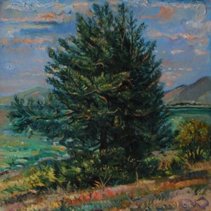 A big tree on the shores of Sevan․ 2006, oil on canvas, 60x50