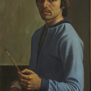 Self-Portrait. 1980, oil on canvas, 90x56 (National Gallery of Armenia)