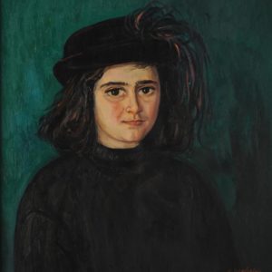 Portrait of Marina. 2000, oil on canvas, 60 x 55 L. Sargsyan Collection, Yerevan)