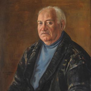 Portrait of Aleksan Kirakossian. 1998, oil on canvas, 80x65 (A. Kirakosyan Collection, Yerevan)