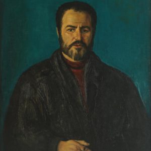 Portrait of Painter Varouzhan Vardanian. 1998, oil on canvas, 100x80