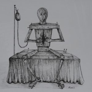 The Operated One. 2009, paper & ink, 30x30 cm
