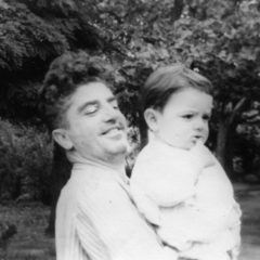 Edward Issabekian with little Aram. 1955