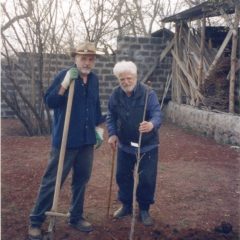 Planting a tree. Ashtarak. 2002