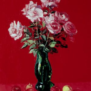 Roses․ 1998, Oil on Canvas, 70x60 cm (Private Collection, Yerevan)