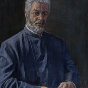 Portrait of Archbishop Navasard Kchoyan, 2017, oil on canvas