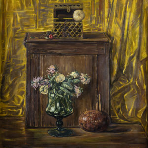 Նատյուրմորտ թառամած վարդերով․ 2004, կտավ, յուղաներկ, 76x70
