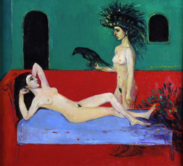 Two Women (second version). 1996, oil on canvas, 55x60