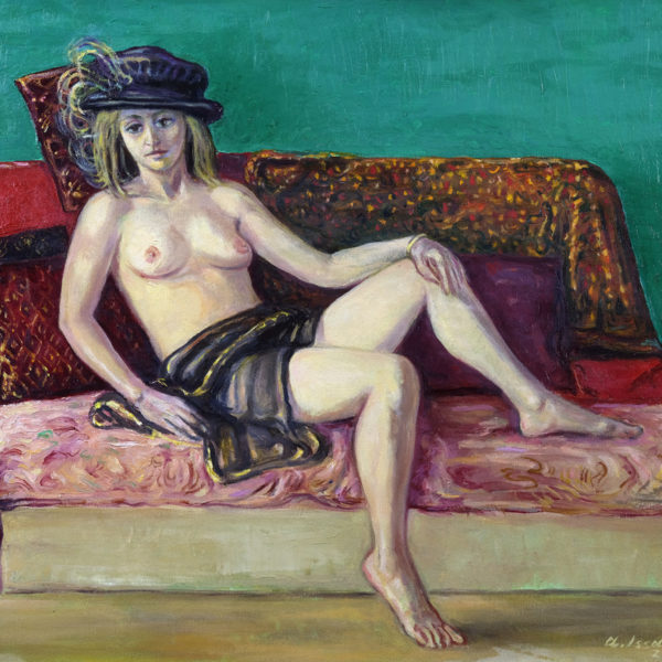 Model in a Hat. 2003, oil on canvas, 46x55