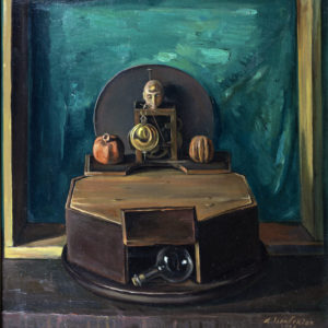 Still Life with an Egyptian Statuette. 1997, oil on canvas, 60x50