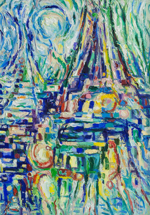 Eiffel Tower. 2020, Oil on Canvas, 42x29.5 cm
