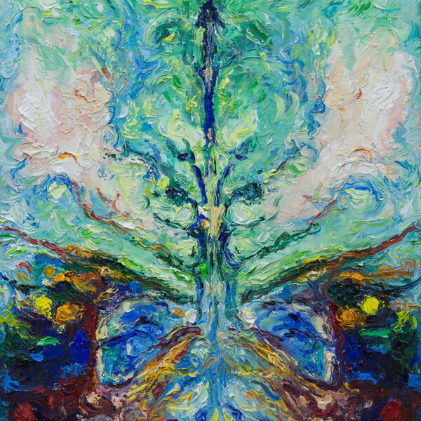 A Big Tree of Life. 2020, oil on canvas, 31.5x28.5 cm