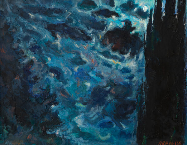 It's Getting Dark․ 2022, Oil on canvas, 29.5x38 cm
