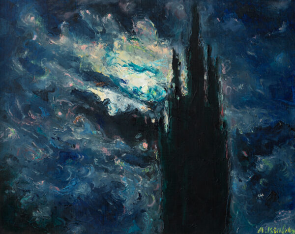 Night․ 2021, Oil on Canvas, 29x40 cm