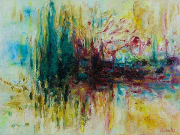 On the Սhores of the Seine․ 2022, Oil on Canvas, 30x40 cm