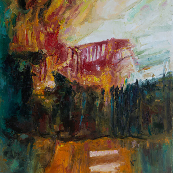 Temple N2. 2022, Oil on Canvas, 50×40 cm