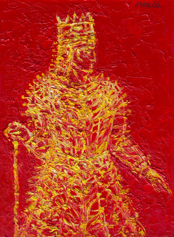 TIGRAN THE GREAT. oil on canvas, 28x21 cm