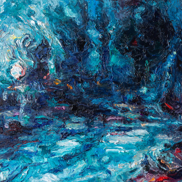 BLUE MOOD․ 2022, oil on canvas, 21x28 cm
