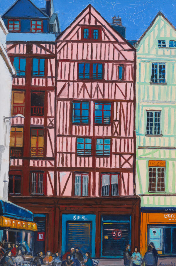 Rouan, France. 2022, Oil on Canvas, 60x40 cm