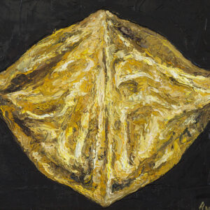 IN THE YELLOW. 2022, oil on canvas, 24×30 cm