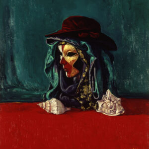 Venetian Mask. 2002, Oil on Canvas, 75x70 cm