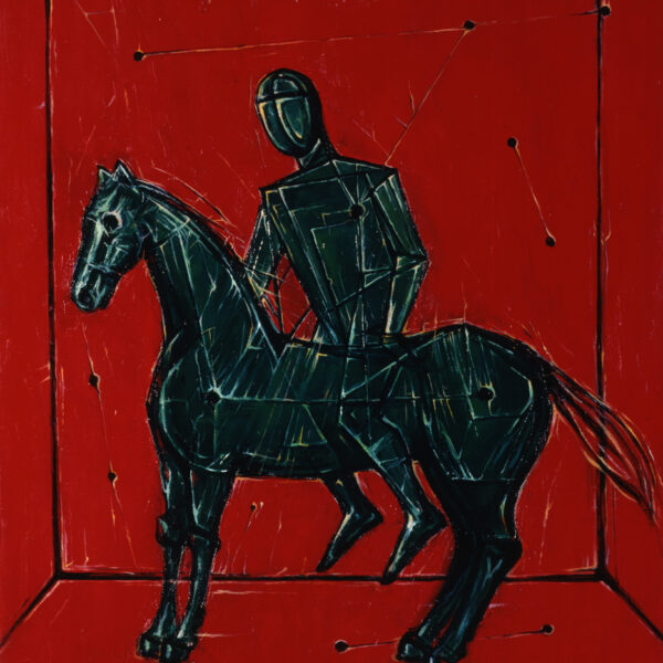 In the Red Room. 1997, Oil on Canvas, 70x60 cm